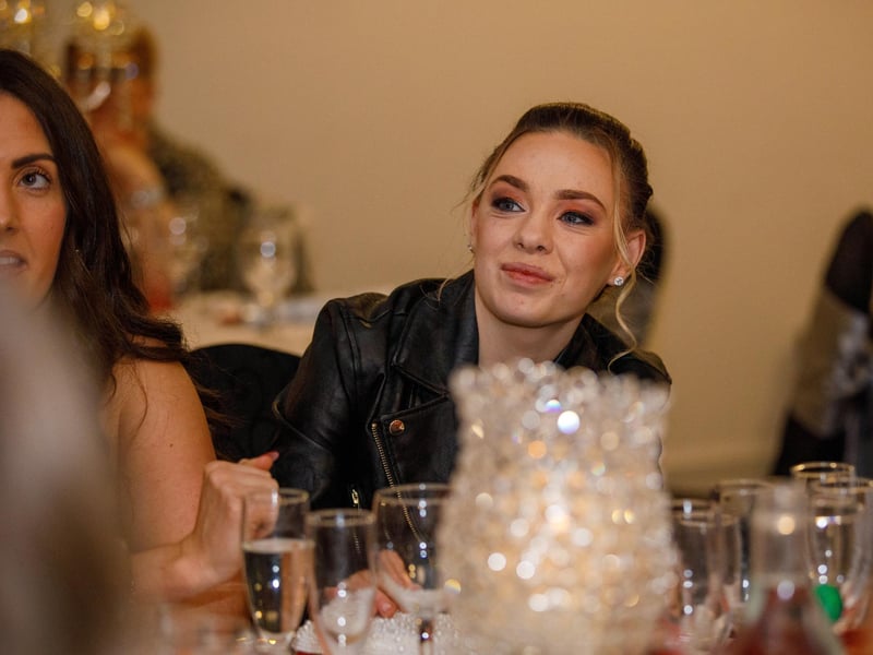 Listening intently at the Derry City women's awards night at the Maldron Hotel.