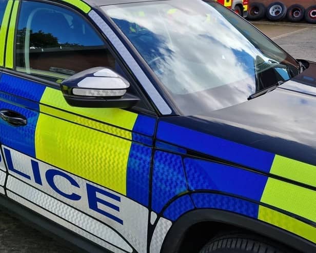 The Police Service of Northern Ireland car.