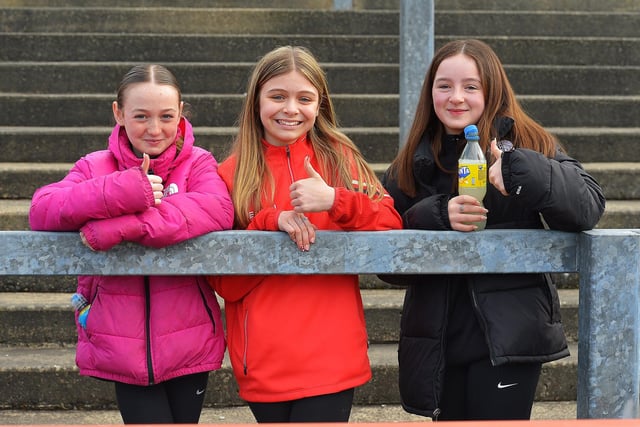 Fans in Celtic Park on Sunday afternoon for Derry's National football League game against Mayo. Photo: George Sweeney