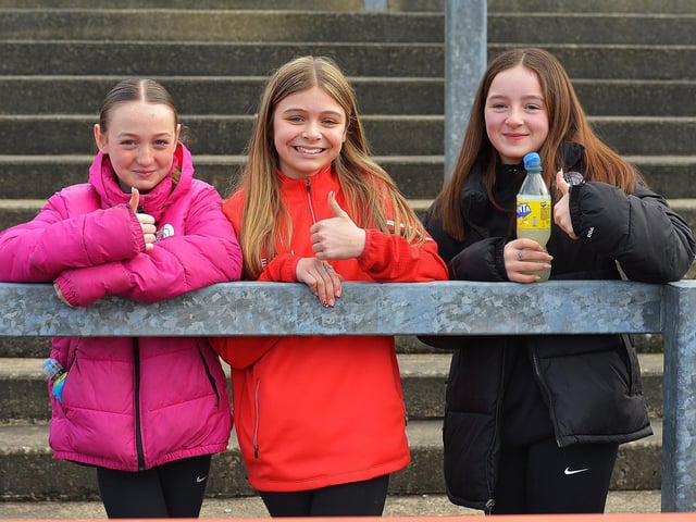 Fans in Celtic Park on Sunday afternoon for Derry's National football League game against Mayo. Photo: George Sweeney