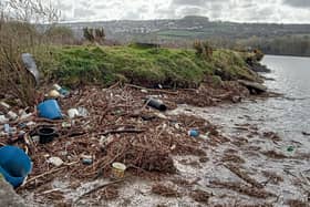 Large amounts of rubbish and debris are routinely washing up out the 'Line'.