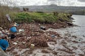 Large amounts of rubbish and debris are routinely washing up out the 'Line'.