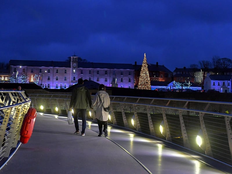 Christmas lights in Derry. Photo:George Sweeney