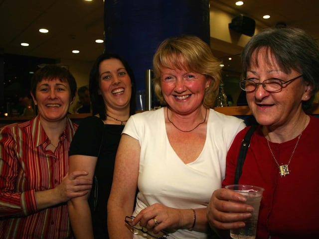 Party time at the Races
Left to right Deridre Gormley, Mary Mulligan, Louise Crawford and Una Donaghoe. 4874dd : A night at the races in Lifford in April 2005.