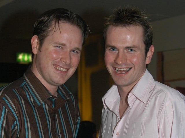 Enjoying the New Year's Eve Party at the Tower Hotel on December 31 2004.