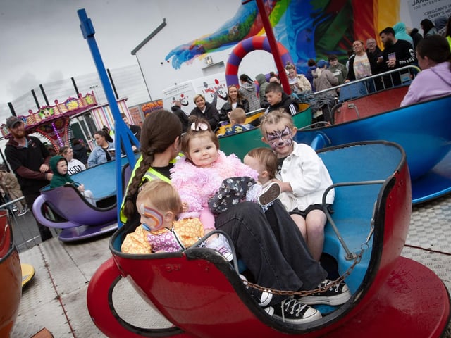 What a smile! from this young lady up at the Wan Big Party in Creggan on Tuesday. (Photos: Jim McCafferty Photography)