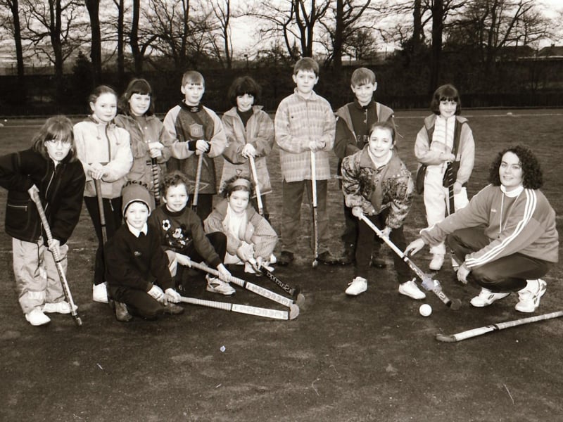Mini Hockey at St Columb's Park in 1995.