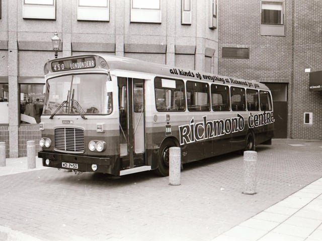The Richmond Centre advertising on an Ulsterbus.