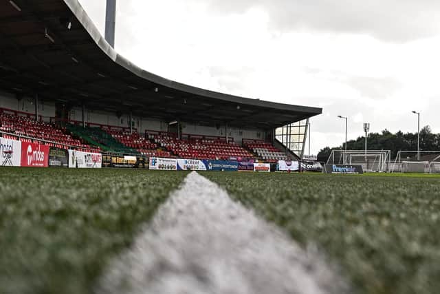 A general view of the Brandywell pitch.