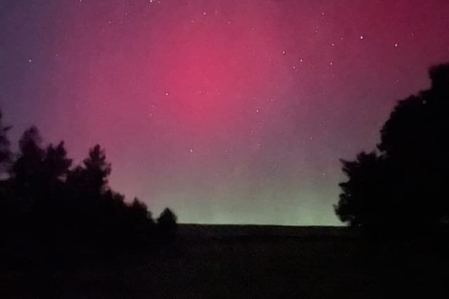 The Northern Lights from the Illies, Buncrana. Picture: Aisling Boss
