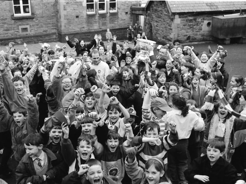 Sam Maguire Cup at St. Eugene's.