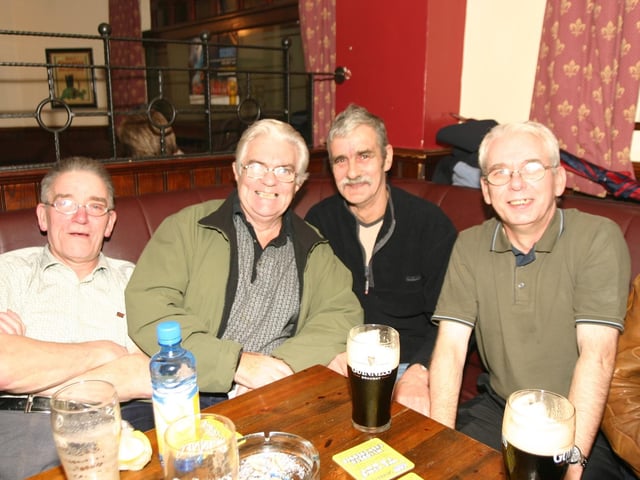 Punters enjoying some food and pints in The Beechtree Bar back in November 2004.