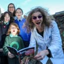 Mayor of Derry City and Strabane District Council, Cllr Sandra Duffy, with Nerve Centre Education Manager, Rachel McDermott and Professor Lukey Luke at the launch of the Northern Ireland Science Festival.