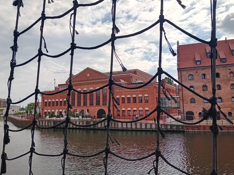 The Polish Baltic Frédéric Chopin Philharmonic Hall on Olowianka island.