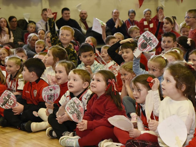 Red & White Day at Rosemount Primary School.