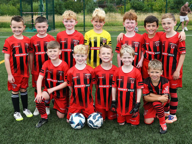 The Kilrea United under-8 team which took part in the O'Neill's Foyle Cup.