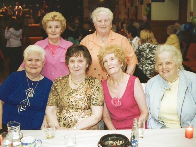 Pictured enjoying the craic at the 65th birthday party were Front L/R:- Katy Brown, Kay McLaren, Mary Mackey and Tess Morrison. Standing L/R:- Mary Monteith and Maggie Magee. 290503HG23