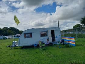 The caravan that was stolen.