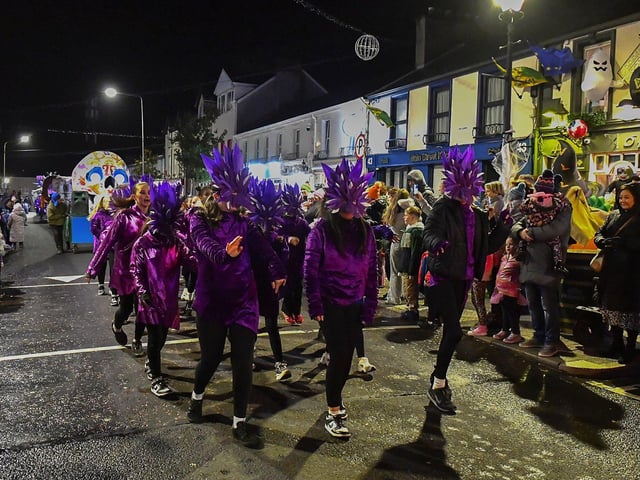 Halloween Parade in Buncrana on Sunday evening. Photograph: George Sweeney