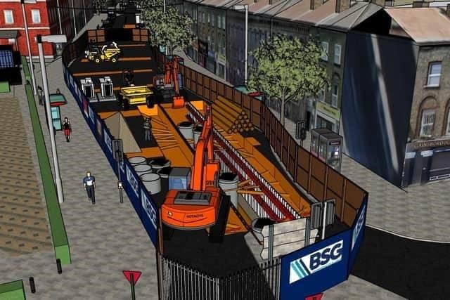 Sewer and infrastructure works will continued at Foyle Street well into 2025.