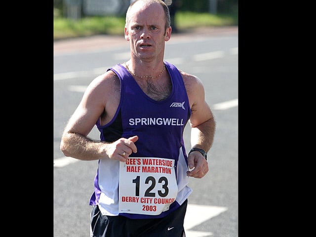 Thomas Bradley, runner in the Half-Marathon. (1609T34).:.