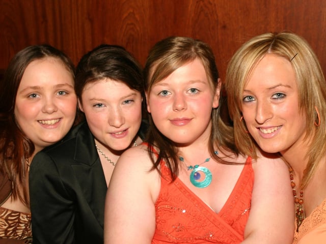 Left to right Marian Killen Aine Keough Natasha Burke and Debbie Kelly 7161dd : Parties and celebrations in Derry back in July 2005: Debbie Kelly.