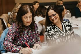 Retail banking and admin experts Roisin McAteer and Maria McLaughlin.