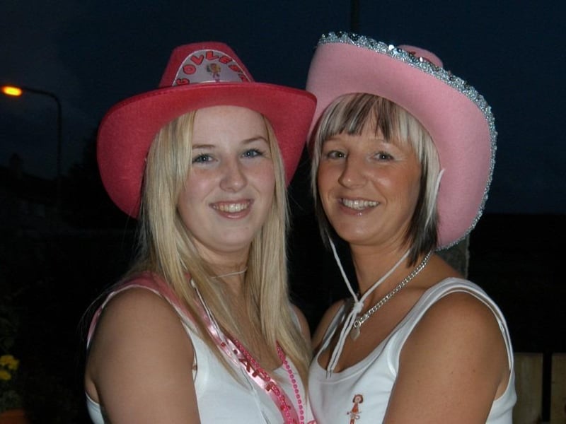 Colleen Doherty's party with her 'crazy cow girls.'