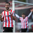 Michael Duffy of Derry City celebrates.