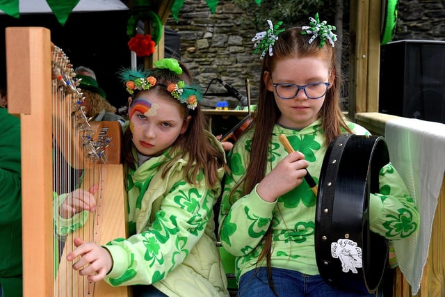 Traditional Irish Music & Dancing at the Craft Village from 1pm – 6pm: The Craft Village will come alive with the beats of live traditional music and Irish dancing. Pictured are young performers during the St Patrick’s Day celebrations last year. Photo: George Sweeney. DER2311GS – 25
