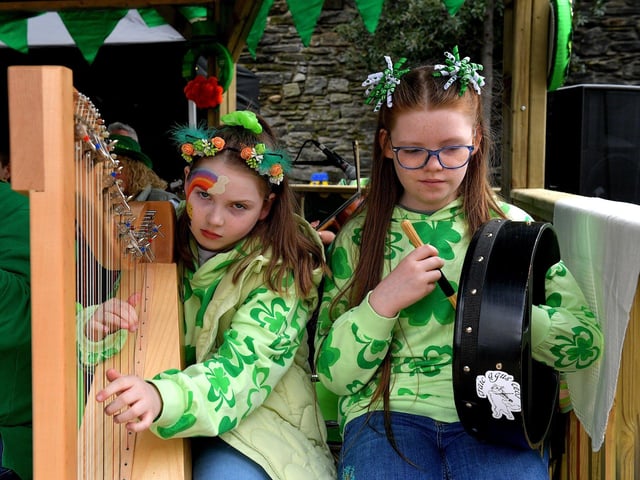 Traditional Irish Music & Dancing at the Craft Village from 1pm – 6pm: The Craft Village will come alive with the beats of live traditional music and Irish dancing. Pictured are young performers during the St Patrick’s Day celebrations last year. Photo: George Sweeney. DER2311GS – 25
