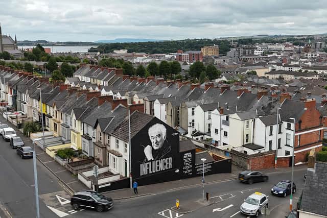 The new Seamus Heaney mural.