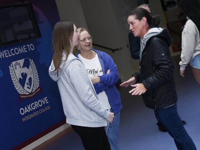 A-Level results day at Oakgrove.