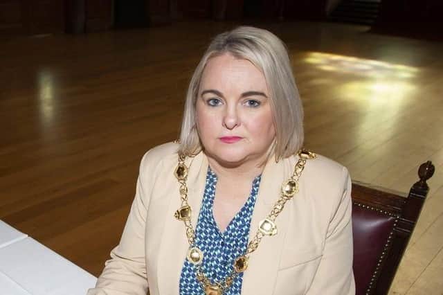The Mayor of Derry and Strabane Sandra Duffy