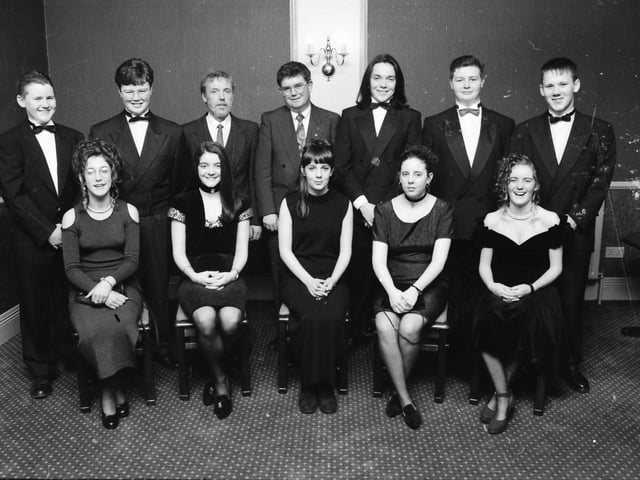 Attendees at the St. Brigid’s High School formal in February 1994