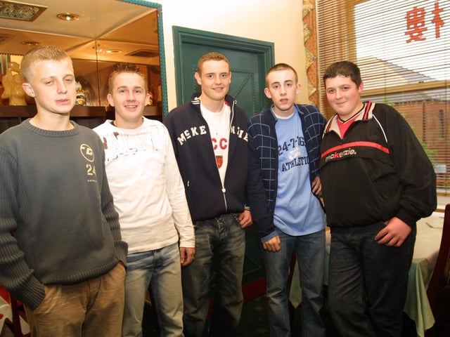 Gerald O'Kane, Danny Doherty, Thomas McGinley, Gareth Cullen and Colm Doherty
