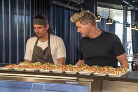 Gordon Ramsay with sushi chef