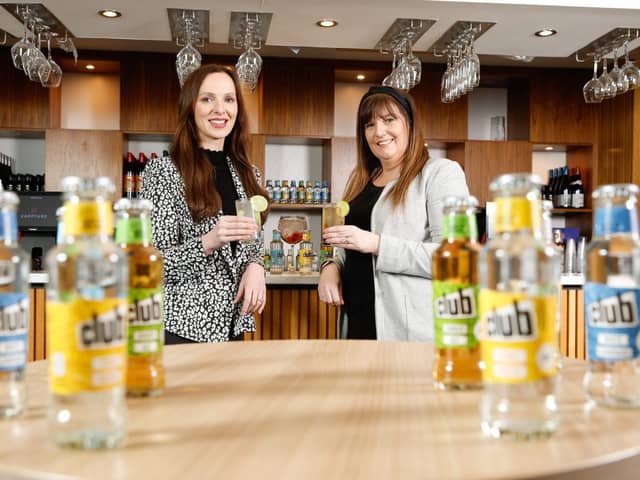 Kathryn Holland, Commercial Manager at Down Royal with Cathy Fox, Head of Sales, Britvic NI.