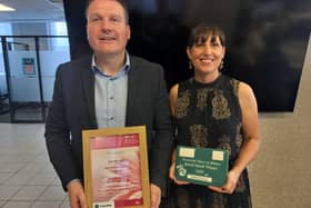 Dermot Friel and Lucy Kearney received the Most Improved Special Award on behalf of the Swatragh in Bloom committee, as they also placed third in the Best Village category.