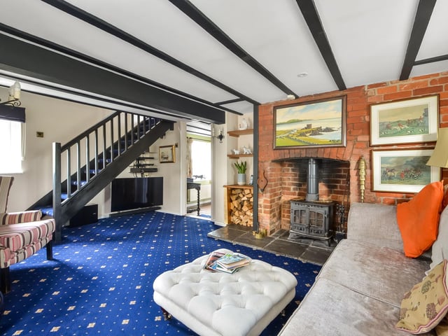 This three bed house in Trampers Lane, Boarhunt, near Fareham, is on the market for £825,000. It is listed by Fine and Country.