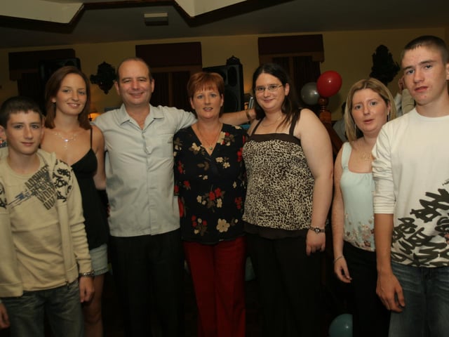 Cathy and Tony celebrate with friends and family, having a few drinks and some pub grub.