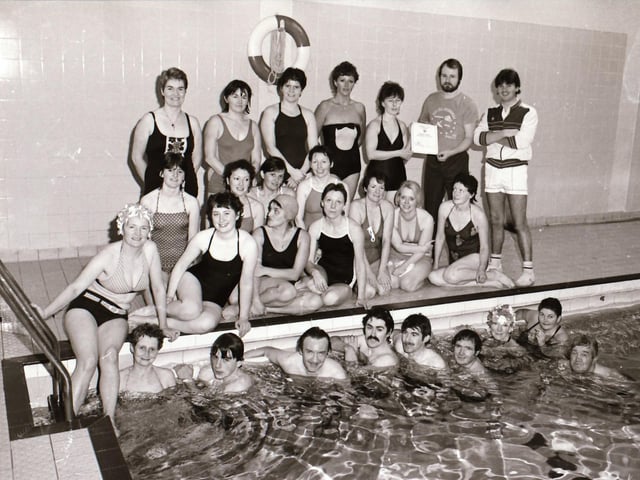 A December swim for the Complex Swimmers club back in 1984.