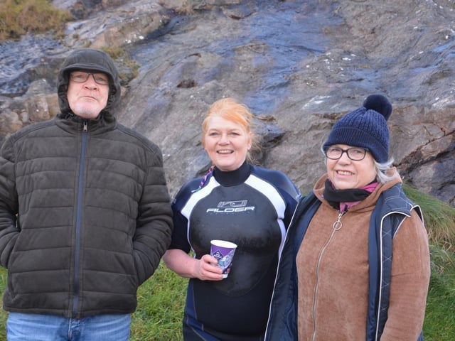 Malin Head Community Christmas Day Swim at Portmor Beach.