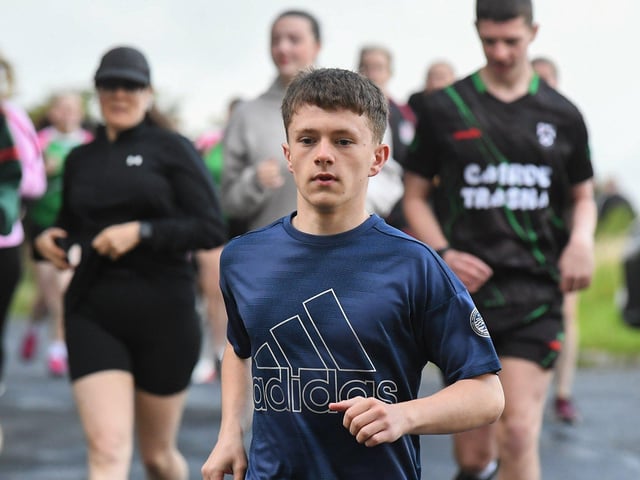 Sean Gillespie at the Doire Trasna 'Canter on the Corrody' 5k last week. Photo: George Sweeney
