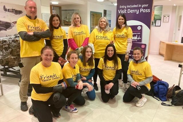 The staff from Altnagelvin have raised over £4,000 for Friends of the Cancer Centre