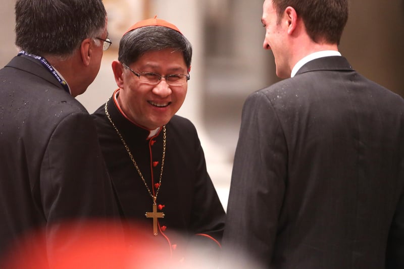 Cardinal Luis Antonio Gokim Tagle was born on 21 June 1957 in Manila, the Philippines. He received religious instruction at St. Andrew’s School, Parañaque, then run by the Scheut Missionaries. He was ordained to the diaconate on 18 July 1981 and to the priesthood on 27 February 1982. He participated in the conclave of March 2013, which elected Pope Francis. On 8 December 2019, Pope Francis appointed him Prefect of the Congregation for the Evangelization of Peoples. (Photo by Franco Origlia/Getty Images)