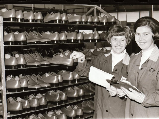 Pictured are staff at the BSC Shoe Factory in Derry back in 1974.