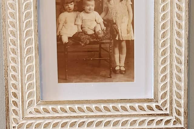 A photo of the three siblings as children: Kate's dad, Jim McGettigan; Kathleen McGettigan, mother of Breda Morrison; Marjorie McGettigan, mother of Sean McFadden