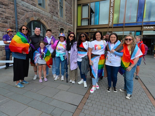 Revellers at the 2024 Foyle Pride Parade. Photo: George Sweeney