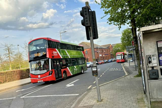 Translink Foyle Metro bus on Foyle Street.